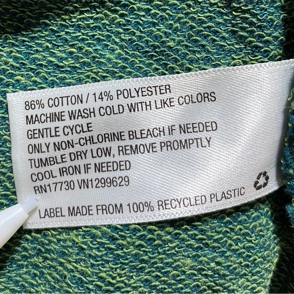 Wild Fable Unisex Seamed Hooded Sweatshirt Relaxed Fit Size Small Green - Picture 10 of 10